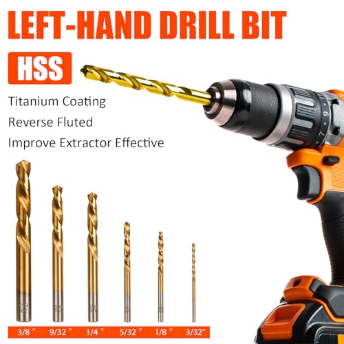 11 Pcs Screw Extractor Set,Left Hand Drill Bit - Image 5