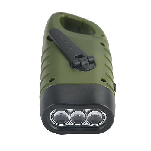 Simpeak 2-Pack Hand Crank Solar Powered Flashlight, Emergency - Image 4
