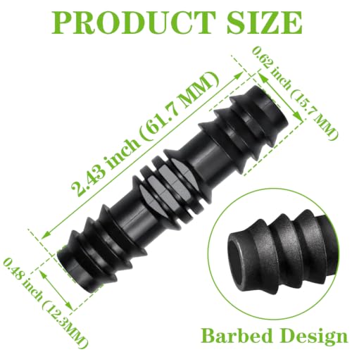 20 PCS Drip Irrigation Fittings Kits Barbed Coupling Connectors - Image 3