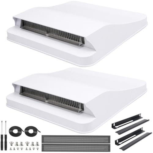 2-Pack 14 Inch RV Roof Vent Cover, No Drilling Aerodynamic - Image 2