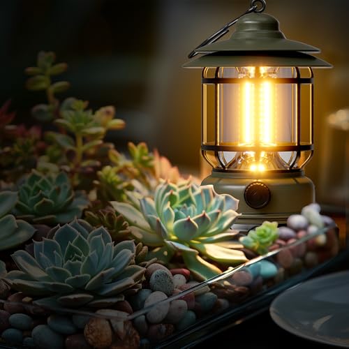 Camping Lanterns Battery Powered Rechargeable Lights,3 Pack Green - Image 5