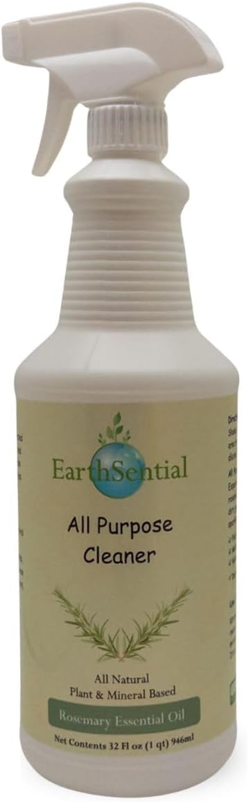 Rosemary All Purpose Cleaner 32 oz Plant Based Multi Surface Cleaner Spray with Pure Rosemary Essential Oil 5 Ingredient Formula for Kitchen Bathroom Counters Floors