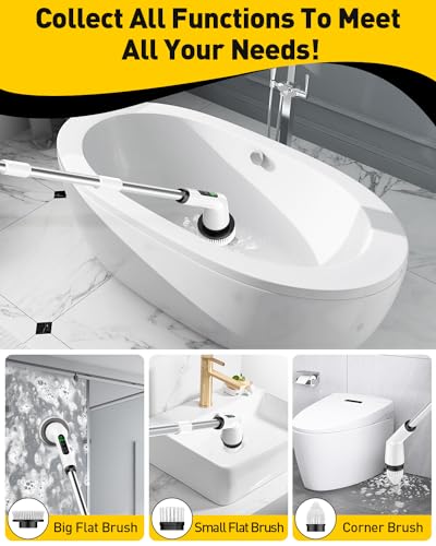 Electric Spin Scrubber for Bathroom, Shower Scrubber - Image 5