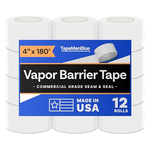 Vapor Barrier Tape - 4 inch x 180' Roll, Made in USA - Image 2