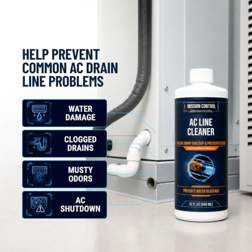 Mission Control 32 oz AC Drain Line Cleaner for Central AC & Mini - Image 4