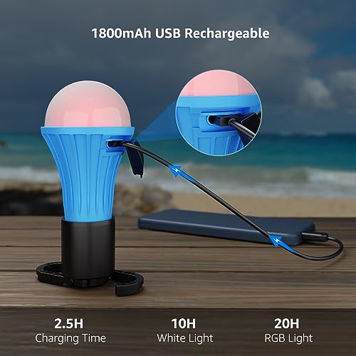 Lepro LED Rechargeable Camping Lantern with 7 RGBW Light - Image 4