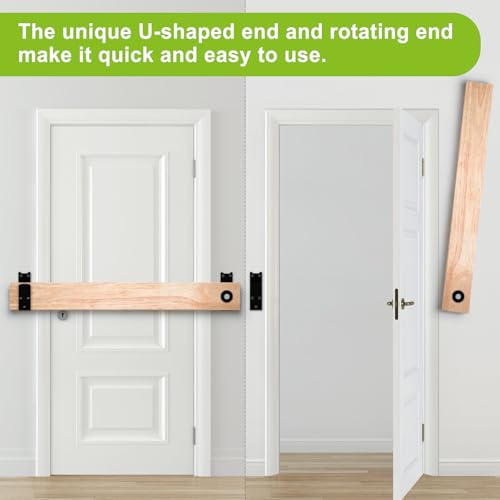 Heavy-Duty 2x4 Door Barricade Brackets with Rotating Lock - 4mm - Image 6
