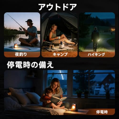 3500LM Portable Rechargeable LED Camping Lanterns, 2-Pack, Orange - Image 7
