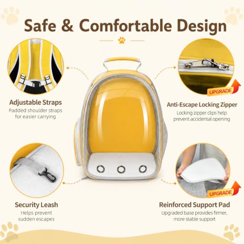 Cat Backpack Carrier Back Expandable Bubble Pet Carrier - Image 6