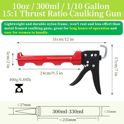 Drip-free Caulking Gun Ratchet Rod Silicone Gun Sealant | Hand Tools - Image 3