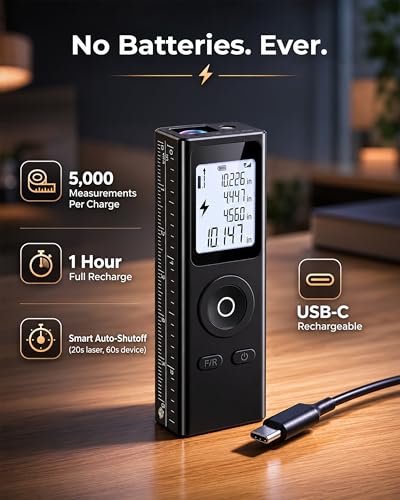 Cooper Ray Mini Laser Measuring Tool, Pocket Size Laser - Image 6