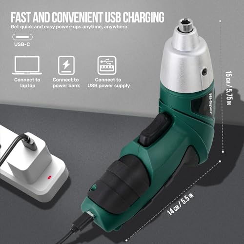 Hi-Spec 3.6V USB Electric Screwdriver for Home Repairs | Hand Tools - Image 3