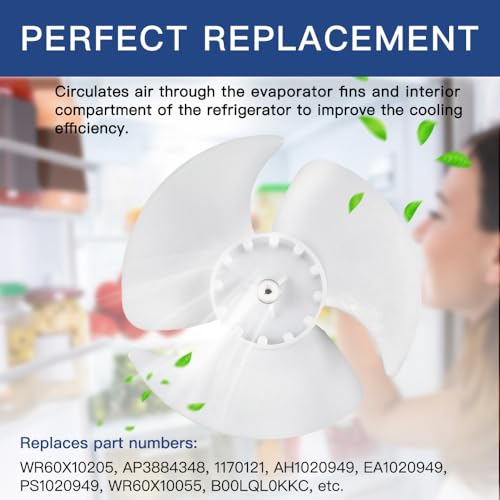 Upgraded WR60X10205 Refrigerator Evaporator Fan Blade - Image 4