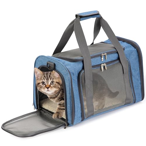 Mr. Pen- Pet Carrier, 17.5" x 11.2" x 11.5", Medium Size, Blue - Image 2