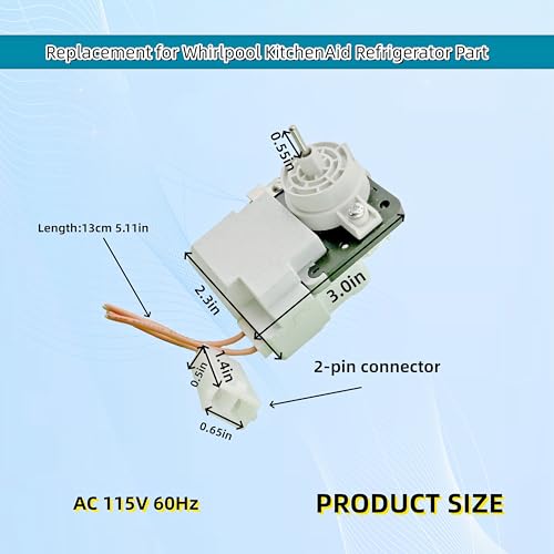 W10464673 Refrigerator Evaporator Fan Motor Compatible - Image 4