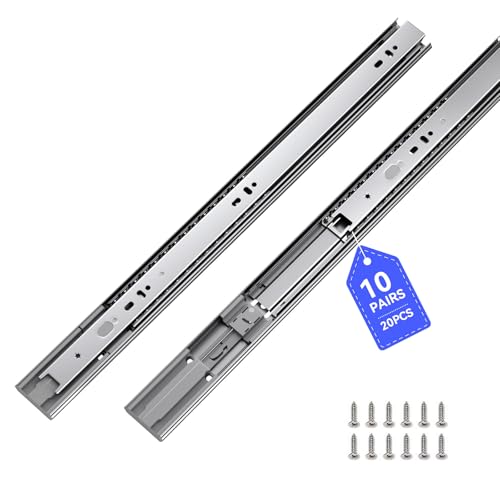 LONTAN 10 Pairs Soft Close Drawer Slides 18 Inch Heavy - Image 2