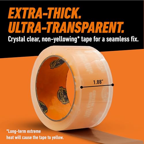 GORILLA Crystal Clear Tape, 1.88" x 18 yd - Image 7