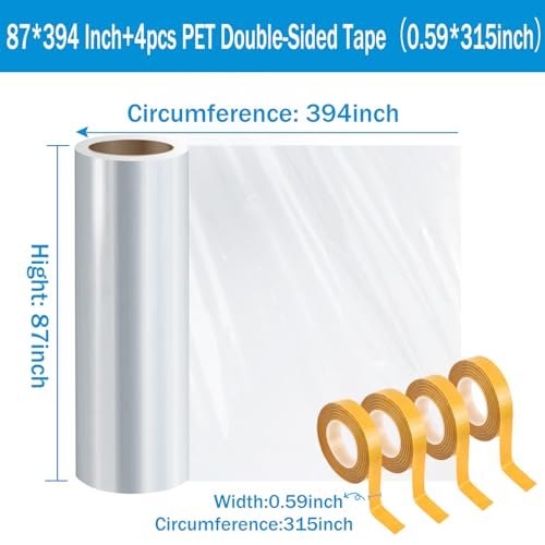 Window Insulation Kit for Winter, 87×394" Window Plastic - Image 3