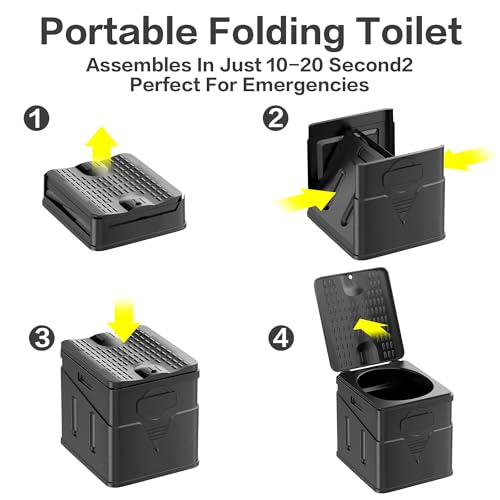 Portable Toilet,Camping Toilet Have Small Foldable Size. - Image 5