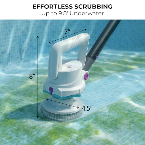 KOKIDO Rechargeable Pool Scrubber, Compact Lightweight Electric - Image 3