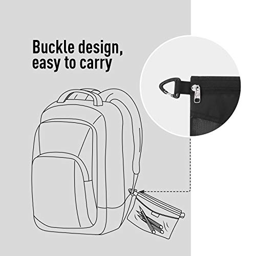 pack all Water-Resistant Zipper Pouch, Mesh Zipper Bag - Image 4