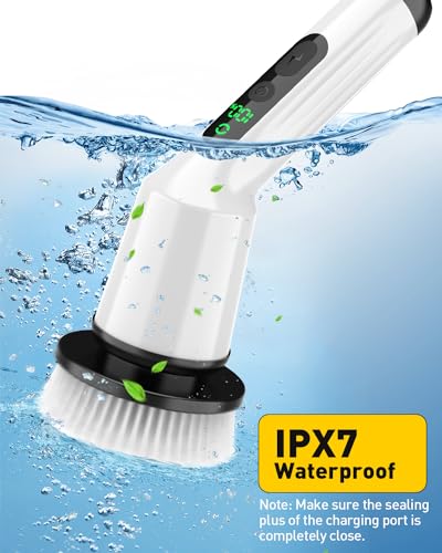 Electric Spin Scrubber for Bathroom, Shower Scrubber - Image 7