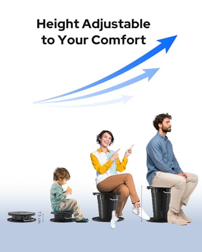 Adjustable Height Portable Toilet with Soft Seat Cushion - Image 3
