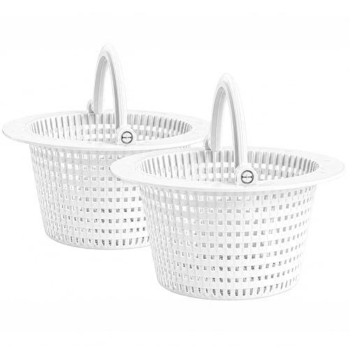 Pool Skimmer Basket 2 Pack - Pivot Handle - 6.15 in - Plastic - Image 2