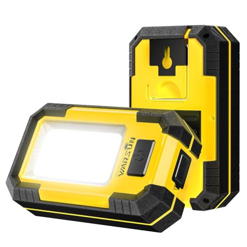 WARSUN 2 PC Portable LED Rechargeable Work Light,Magnetic - Image 2