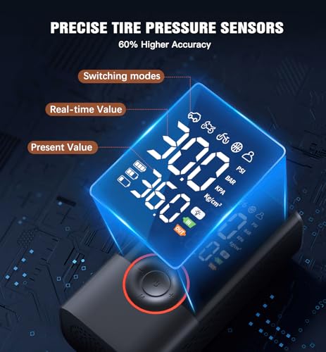 Tire Inflator Portable Air Compressor Portable Cordless - Image 5
