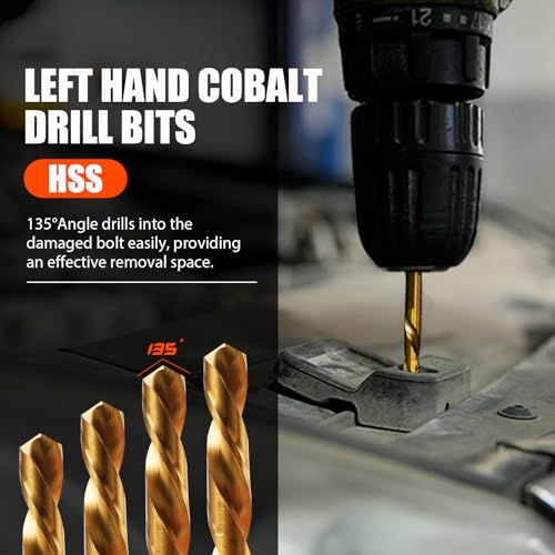 26Pcs Bolt Extractor Kit,Left Hand Drill Bit - Image 6