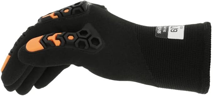Mechanix Wear SpeedKnit M-Pact Thermal S5DP05 Gloves - Cold Weather Gloves for Protecting Hands - Insulated - Snug Fit - Touchscreen Capable - Machine Washable - Black - XX-Large