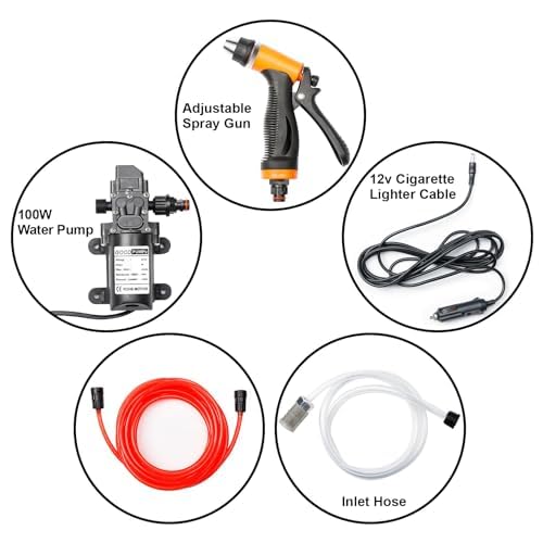Portable Intelligent Electric Pressure Washer Pump 100W - Image 6