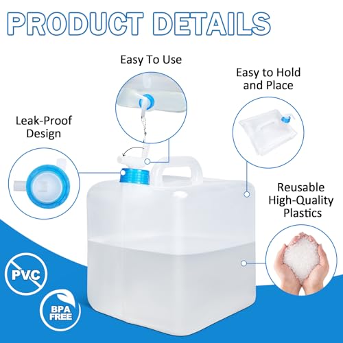 ASEVAT [2 Pack] 5.3 Gallon /20L Collapsible Water | Travel Essentials - Image 7