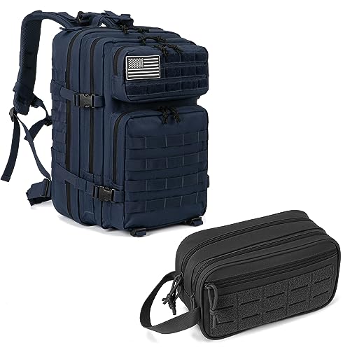 QT&QY 45L Tactical backpack & Tactical Toiletry Bag - Image 2