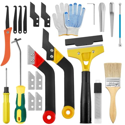33 Pack Grout Removal Tool Kit, Tile & Caulk Remover | Bathroom Fix - Image 1