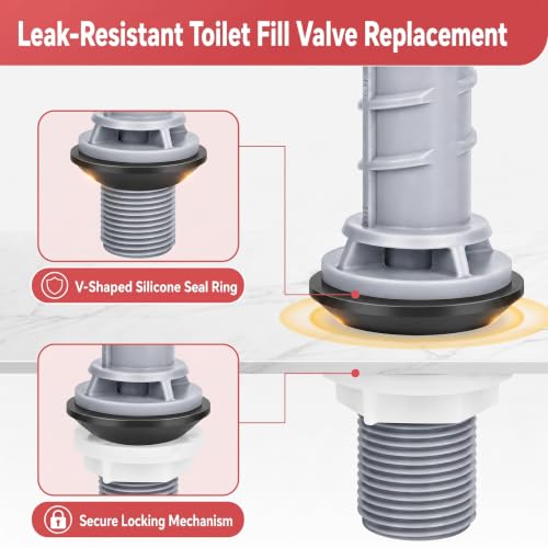 2 Sets Toilet Float Replacement Kit with 2 Inch Flapper - Image 7