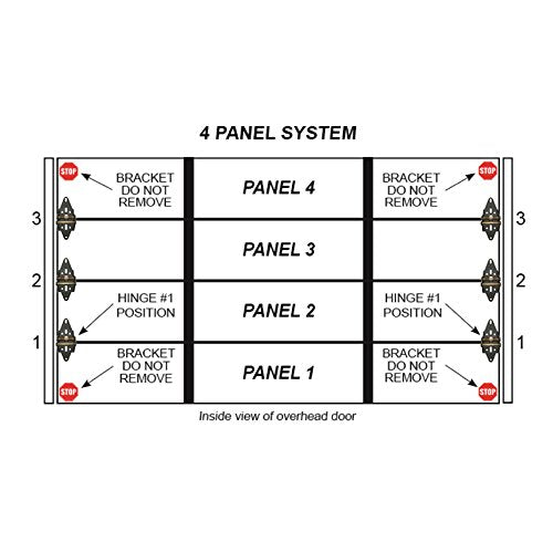 Garage Door Hinge - Energy Saving, 4 Panel Doors 12' Wide & Over - Image 4