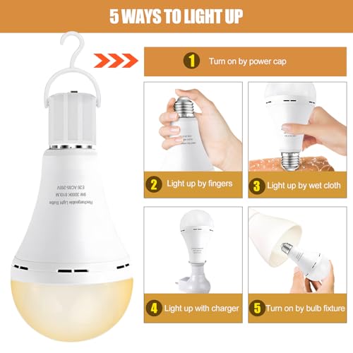Emergency Rechargeable Bulbs 6Pk,A21 9W 60WEq - Image 5