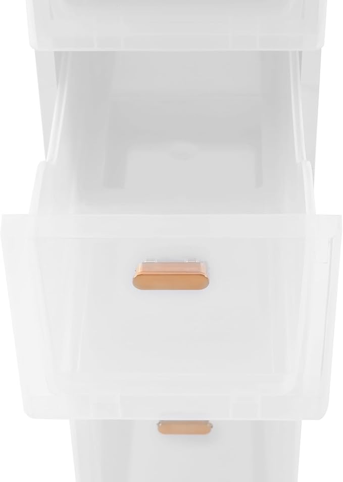 Slim Bathroom Storage Cabinet with 4 Drawers, Bathroom Floor Storage Cabinet, Narrow Storage Organizer for Small Spaces