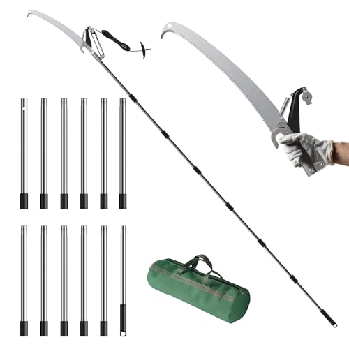 FLORA GUARD 16.5 FT Pole Saw with SK5 Blade, 4-Pulley System - Image 2