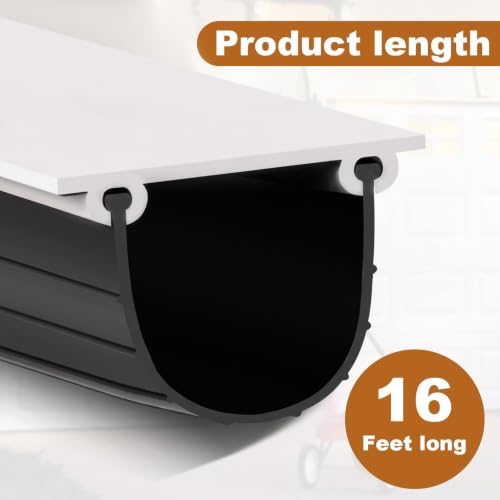 Garage Door Weather Stripping Bottom Rubber Seal 16 ft | Home Repair - Image 3