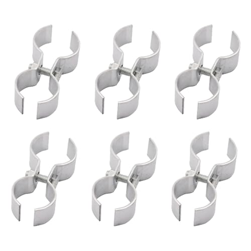 Double Pipe Clamp Chain Link Fence Clamps, 6Pcs Panel | Hand Tools - Image 2