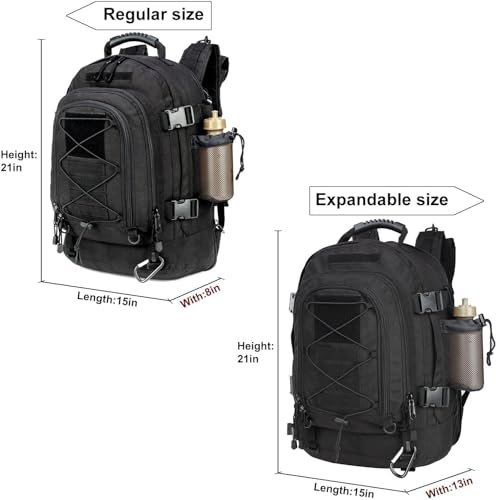 Expandable 40-64L Military Tactical Backpack 3 Day Bag - Image 3