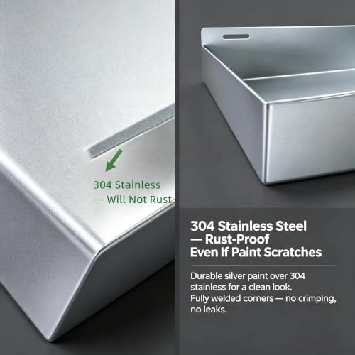 Tankless Water Heater Drain Pan 304 Stainless Steel | Home Repair - Image 4