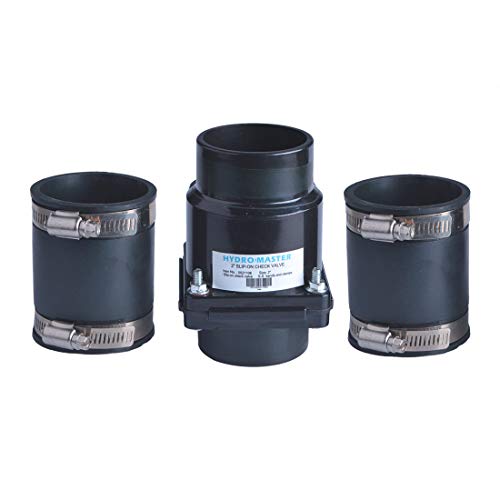 Plastic Sump Pump Check Valve with Stainless Steel Clamps 2 inch - Image 4