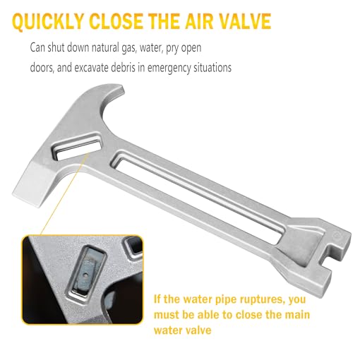 4-in-1 Emergency Tool, Gas & Water Shut Off Wrench, 1 Pcs - Image 6
