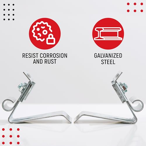 Garage Door Adjustable Top Roller Brackets for 7-8 ft Doors, 2 - Image 5