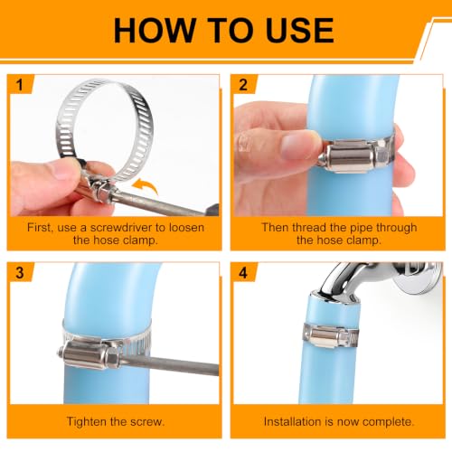45PCS Stainless Steel Hose Clamps, 1/4 to 2 in (6-51mm) | Hand Tools - Image 5