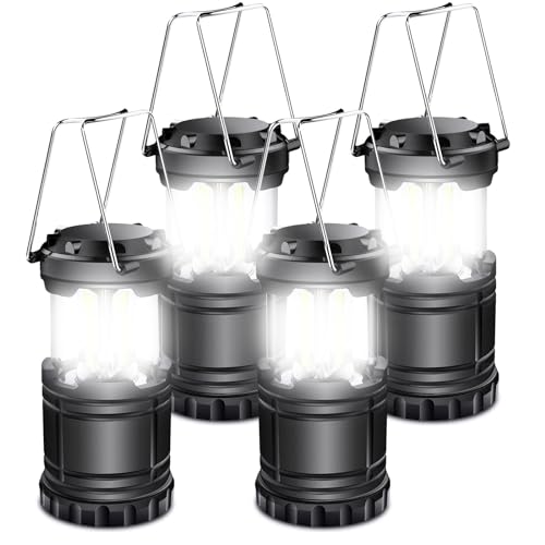 EXTRASTAR 4 Pcs LED Camping Lantern, Battery Powered - Image 2